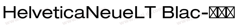 HelveticaNeueLT Blac字体转换